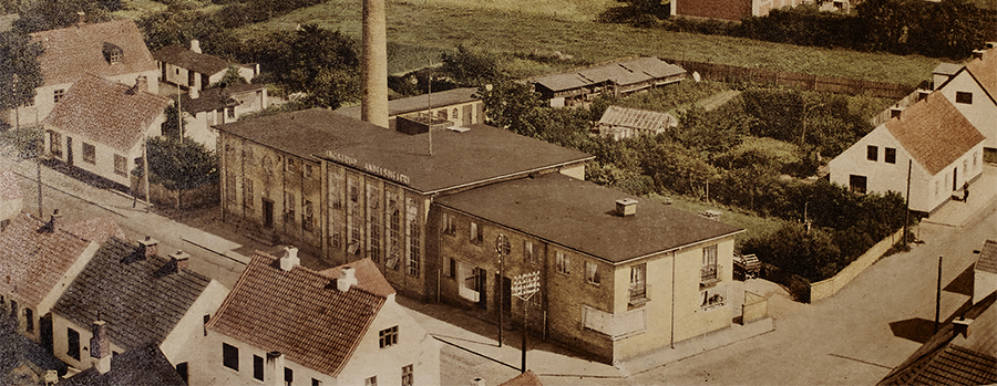 Historisk fotografi af Ingstrup Mejeri fra 1937