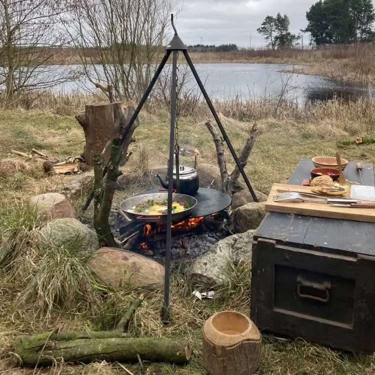 Bålsted og udendørs madlavning ved Lille Østergård