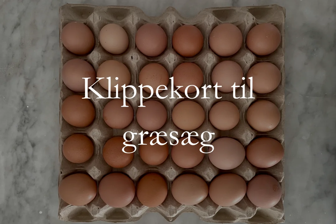 Klippekort til græsæg