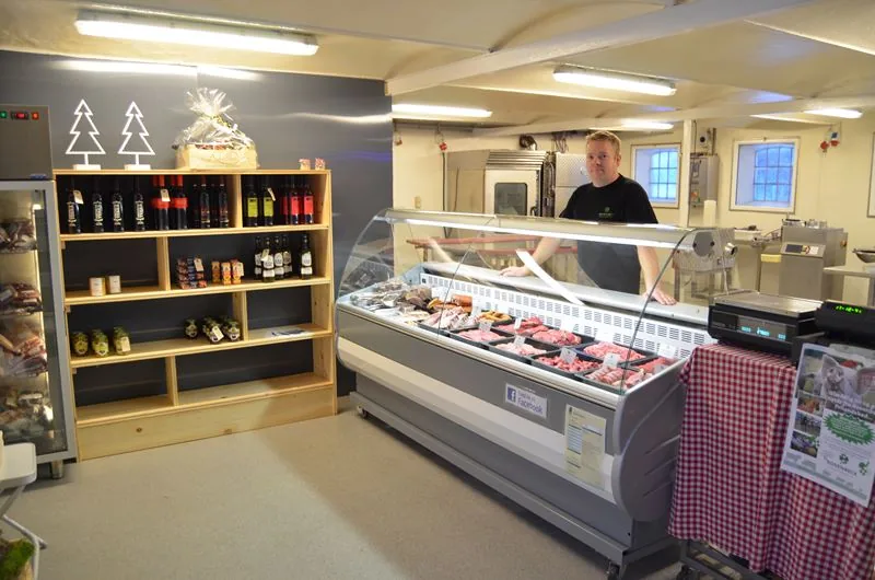 Varer i Rosenbecks gårdbutik